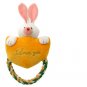 Puppy Plush Squeaker Toy Squeaky Rabbit w/ Tug Rope for Pet Dog
