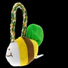 Plush Squeaker Toy Squeaky Tropical Fish w/ Tug Rope for Pet Dog