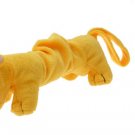 River Horse Plush Squeaky Toy Dog Pet Toy Yellow