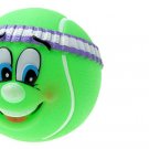 Tennis Ball Pattern Vinyl Squeaker Fetch Chew Dog Puppy Toy