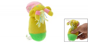 Fabric Cow Pattern Chew Squeaky Toy for Small Dog Pet