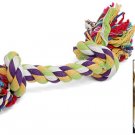 9 Inch Pet Dog Bone Chew Cotton Braided Rope Knot Tug Toy