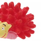 Squeaker Red Vinyl Hedgehog Pattern Pet Dog & Cat Toy
