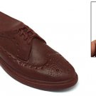 Brown Vinyl Shoe Pet Cat & Dog Squeaky Chew Toy