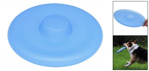 Blue Plastic Dog Pet Training Catching Frisbee Flyer Toy