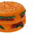 Relistic Round Hamburger Squeaky Dog Pet Chew Toy