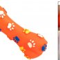 Vinyl Orange Rubber Bone Pet Cat Dog Squeaky & Chew Toys