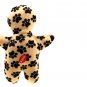 Black Dog's Footprint Pattern Interesting Pet Use Soft Plush Doll Toy