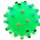 Portable Interesting Pet Use Small Green Silicone Sound Ball Toy