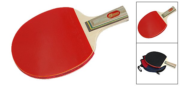 Black Red Table Tennis Racket Ping Pong Penhold Paddle
