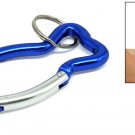 Fish Pattern Aluminum Carabiner Key-ID-Belt Chain Key Holder Anodized
