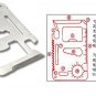 Pocket Stainless Steel Credit Card Survival Emergency Tool