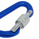 Blue Portable Aluminum Carabiner
