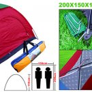 2-3 Person Indoor/Outoor Camping Camp Tent Rain Cover Couple Family Dome w/ Stuff Bag