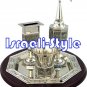 40660 - SILVER PLATED DARK BROWN HAVDALAH SET 4 PCS