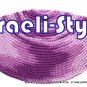 14730, SET OF 5 CLOTH "FREAK KIPA"  PINK DESIGN YARMULKE