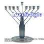 41626 - METAL "STRING" HANUKIAH- CHABBAD 36 CM MENORAH / CHANUKIA CANDESTICKS
