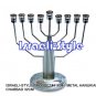 41634 - METAL MENORA/HANUKIAH- CHABBAD 32CM