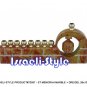 72057 - STONE MENORAH MARBLE + DREIDEL 26x13