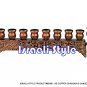80090 - BS COPPER MENORAH / CHANUKIA 9 CANDEL 9x29 cm .
