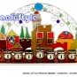 83695 - MENORAH / HANUKKIA - STAINED GLASS 27*14
