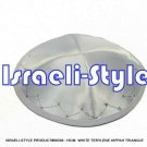 00330 - LOT OF 10, WHITE TERYLENE KIPPAH TRIANGLE  KIPA / KIPPAH / YARMULKE / YAMAKA / KIPPA