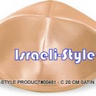 00481- LOT OF 10, 19CM BEIGE KIPA  / YARMULKE / YAMAKA / KIPPA
