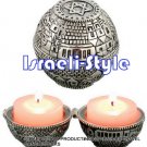 40915 - PAIR SILVER PLATED TRAVEL CANDLESTICKS