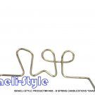 41465 - BRASS SPRING CANDLESTICKS "SHABBAT SHALOM"