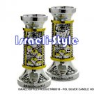 80318 -  POL SILVER CANDLE HOLDERS