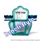 86046 - GLASS CANDLESTICKS "BUBBLES"- HAMSA 18 CM