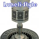 40851 - PEWTER OCTAGON KIDDUSH CUP +PLATE/ judaica gift from israel