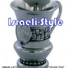 85012 - BRASS "YELED TOV" CUP, BLUE ENAMEL- 9 CM/ judaica gift from israel