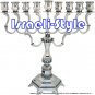 40637 - SILVER PLATED "DIAMOND" HANUKIA 35 cm .