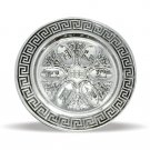 40100 - BRASS ROUND PESACH SEDER PLATE "CHEN"  pesach/passover- judaica  from israel