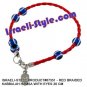 87351- SET OF 10PCS RED BRAIDED KABBALAH HAMSA WITH EYES 20 CM judaica GIFT from Israel.