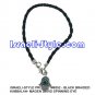 9352- SET OF 12PCS - BLACK BRAIDED KABBALAH- MAGEN DAVID SPINNING EYE Judaica GIFT from Israel.