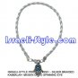 9351- SET OF 12PCS - SILVER BRAIDED KABBALAH- MAGEN DAVID SPINNING EYE Judaica GIFT from Israel.