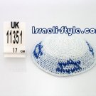 free shipping!!LOT OF 5PCS 11351 -KNITTED KIPPAH MAGEN DAVID 17CM YARMULKE/KIPPAH