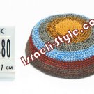 free shipping!!LOT OF 5PCS 12480 - 19CM COLORFUL KIPPAH  YARMULKE/KIPPAH