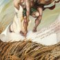 Judaica bible original oil painting by iris vexler: Psalm "May they be like chaff before the wind"