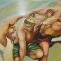 Judaica bible original oil painting by iris vexler: Psalm "May they be like chaff before the wind"