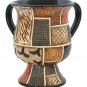 85554 - CERAMIC CUP- MOSAIC TEXTURE, 16 CMnetilat yadaim
