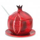 87131-ROSH HASHANA GIFT-CERAMIC HONEY DISH "POMEGRANATE" 11CM from israel- ROSH HASHANA jewish GIFT