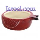 87205 - CERAMIC HONEY DISH "POMEGRANATE" 9X10CM ROSH HASHANA GIFT