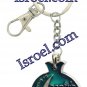 34865 -SILVER PLATED COLOR CHANGE KEY HOLDER- "POMEGRANATE" KEEP YOU SAFE 6CM