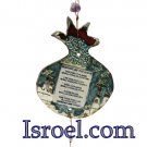 73995 - HAND MADE CERAMIC POMEGRANATE, ENGLISH HOME BLESSING 18 CM