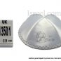 13510- LOT OF 75, PERSONALIZED WHITE SATIN KIPPAH "BAR MITZVAH" KIPA