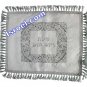 UK61435 - BROCKETT CHALLAH COVER WITH BORDER LACE RECTANGLES 52*42 CM