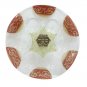 UK08087 - GLASS SEDER PLATE 36CM- HAND DECORATED
